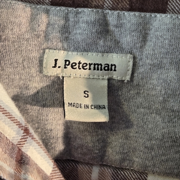 J. Peterman Company Plaid Flannel Shirt Button Up Long Sleeve 2 pkt Men size S - Picture 3 of 14